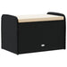 Storage Bench with Cushion Black 80x51x52 Cm Poly Rattan