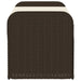 Storage Bench with Cushion Brown 115x51x52 Cm Poly Rattan