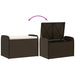Storage Bench with Cushion Brown 80x51x52 Cm Poly Rattan