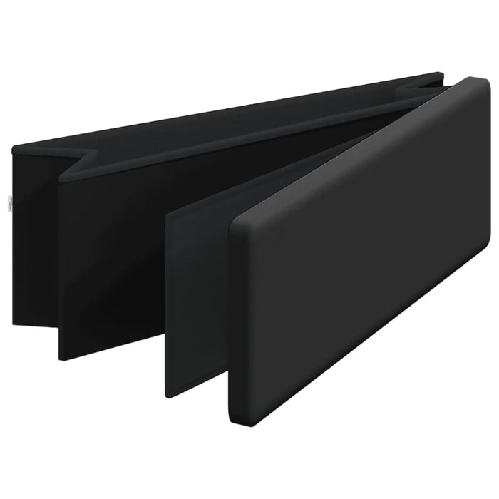 Storage Bench Foldable Black Pvc Tiakbl