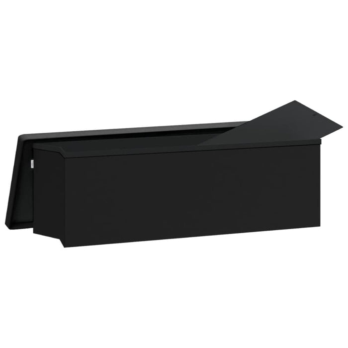 Storage Bench Foldable Black Pvc Tiakbl