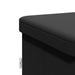 Storage Bench Foldable Black Pvc Tiakbl