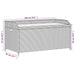 Storage Bench Grey 100x50x52 Cm Poly Rattan and Acacia Wood