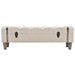 Storage Bench Solid Wood and Steel 111x34x37 Cm Xapilt