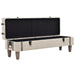 Storage Bench Solid Wood and Steel 111x34x37 Cm Xapilt