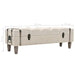 Storage Bench Solid Wood and Steel 111x34x37 Cm Xapilt