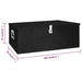 Storage Box Black 100x55x37 Cm Aluminium Opxxpi