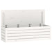 Storage Box White 109x36.5x33 Cm Solid Wood Pine Nxtlxp