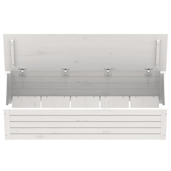Storage Box White 109x36.5x33 Cm Solid Wood Pine Nxtlxp