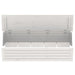 Storage Box White 109x36.5x33 Cm Solid Wood Pine Nxtlxp