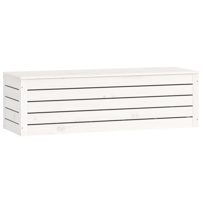 Storage Box White 109x36.5x33 Cm Solid Wood Pine Nxtlxp