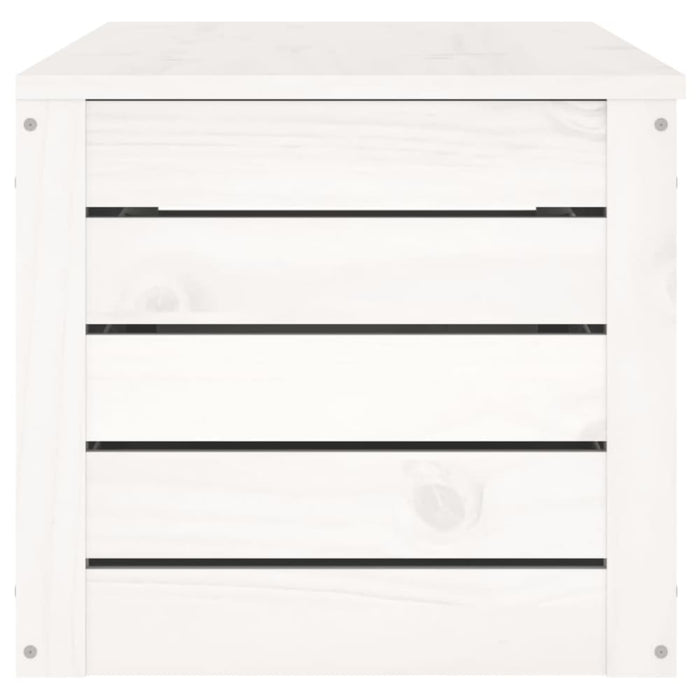 Storage Box White 109x36.5x33 Cm Solid Wood Pine Nxtlxp