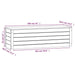 Storage Box White 109x36.5x33 Cm Solid Wood Pine Nxtlxp