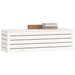 Storage Box White 109x36.5x33 Cm Solid Wood Pine Nxtlxp