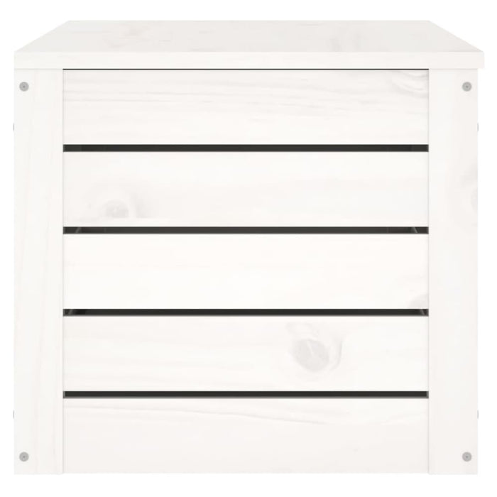 Storage Box White 89x36.5x33 Cm Solid Wood Pine Nxtlxb