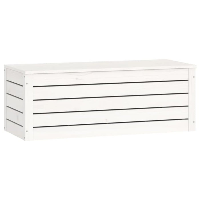 Storage Box White 89x36.5x33 Cm Solid Wood Pine Nxtlxb