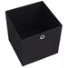 Storage Boxes 10 Pcs Non-woven Fabric 32x32x32 Cm Black