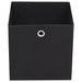 Storage Boxes 10 Pcs Non-woven Fabric 32x32x32 Cm Black