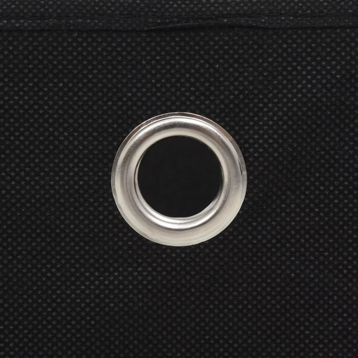 Storage Boxes 10 Pcs Non-woven Fabric 32x32x32 Cm Black
