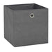 Storage Boxes 10 Pcs Non-woven Fabric 32x32x32 Cm Grey