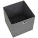 Storage Boxes 10 Pcs Non-woven Fabric 32x32x32 Cm Grey