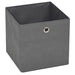 Storage Boxes 10 Pcs Non-woven Fabric 32x32x32 Cm Grey