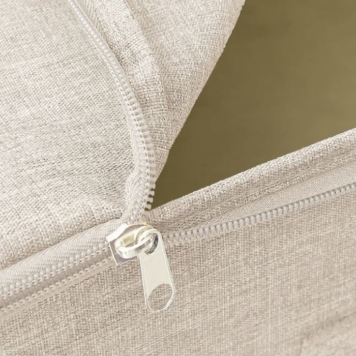 Storage Boxes 2 Pcs Fabric 43x34x23 Cm Cream Ttxkoo