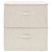 Storage Boxes 2 Pcs Fabric 43x34x23 Cm Cream Ttxkoo