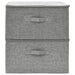 Storage Boxes 2 Pcs Fabric 43x34x23 Cm Grey Ttxkob