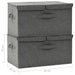 Storage Boxes 2 Pcs Fabric 50x30x25 Cm Anthracite Ttxkot