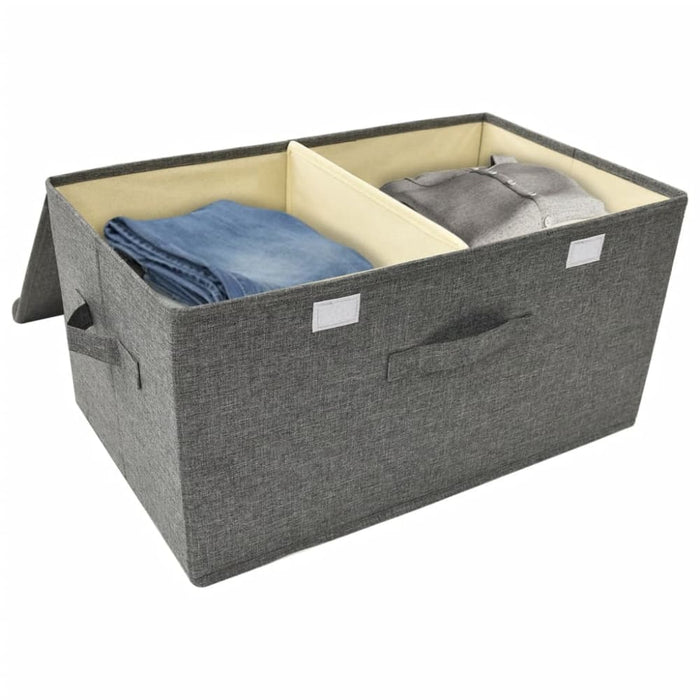 Storage Boxes 2 Pcs Fabric 50x30x25 Cm Anthracite Ttxkot