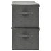 Storage Boxes 2 Pcs Fabric 50x30x25 Cm Anthracite Ttxkot