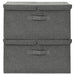 Storage Boxes 2 Pcs Fabric 50x30x25 Cm Anthracite Ttxkot