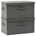 Storage Boxes 2 Pcs Fabric 50x30x25 Cm Anthracite Ttxkot