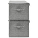 Storage Boxes 2 Pcs Fabric 50x30x25 Cm Grey Ttxkop