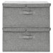 Storage Boxes 2 Pcs Fabric 50x30x25 Cm Grey Ttxkop