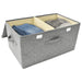 Storage Boxes 2 Pcs Fabric 50x30x25 Cm Grey Ttxkop