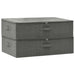 Storage Boxes 2 Pcs Fabric 70x40x18 Cm Anthracite Ttxkba