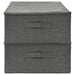 Storage Boxes 2 Pcs Fabric 70x40x18 Cm Anthracite Ttxkba
