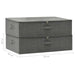 Storage Boxes 2 Pcs Fabric 70x40x18 Cm Anthracite Ttxkba