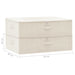 Storage Boxes 2 Pcs Fabric 70x40x18 Cm Cream Ttxkbn