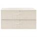 Storage Boxes 2 Pcs Fabric 70x40x18 Cm Cream Ttxkbn