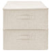 Storage Boxes 2 Pcs Fabric 70x40x18 Cm Cream Ttxkbn