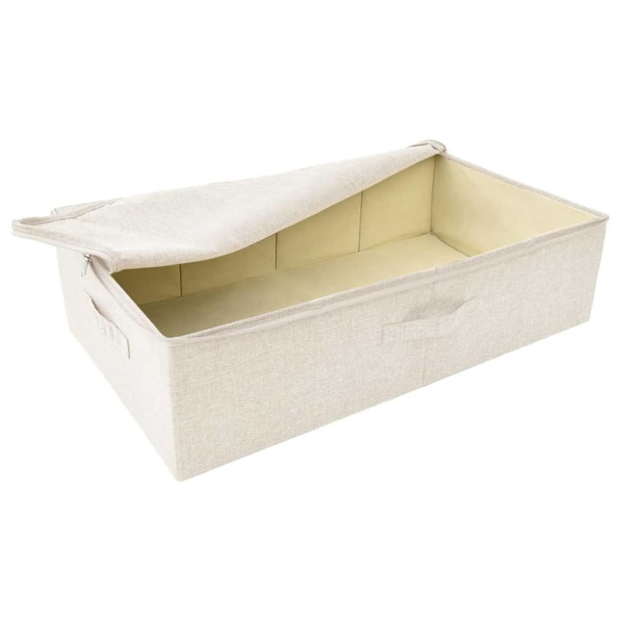 Storage Boxes 2 Pcs Fabric 70x40x18 Cm Cream Ttxkbn