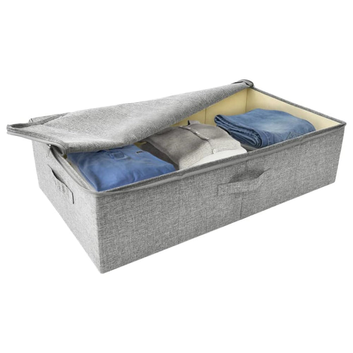 Storage Boxes 2 Pcs Fabric 70x40x18 Cm Grey Ttxkbl