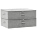 Storage Boxes 2 Pcs Fabric 70x40x18 Cm Grey Ttxkbl