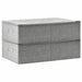 Storage Boxes 2 Pcs Fabric 70x40x18 Cm Grey Ttxkbl