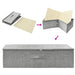 Storage Boxes 2 Pcs Fabric 70x40x18 Cm Grey Ttxkbl