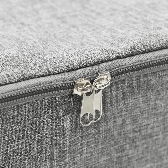 Storage Boxes 2 Pcs Fabric 70x40x18 Cm Grey Ttxkbl