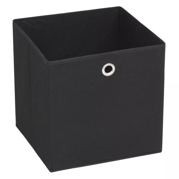 Storage Boxes 4 Pcs Non - woven Fabric 32x32x32 Cm Black